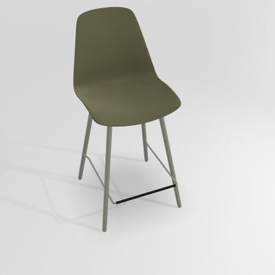 CHAISES ET TABOURETS - Pour tables hauteur 90 cm - PETALE Chaise haute L.46xP.51.5xH.101.5cm-hauteur assise 65.5cm