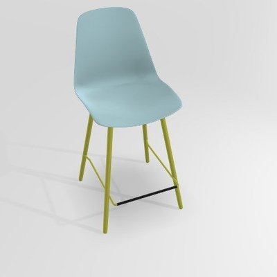 CHAISES ET TABOURETS - Pour tables hauteur 90 cm - PETALE Chaise haute L.46xP.51.5xH.101.5cm-hauteur assise 65.5cm