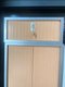 Armoire à rideaux 44 x 100 cm, coffre aluminium et rideaux hêtre