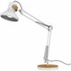 Lampe architect . Matériaux Bambou et acier Blanc