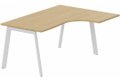 K8 Plan compact 90° asymétrique 180x120x80/ 60cm sur pied de soutien - retour à droite