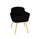 NAPOLEON fauteuil 4 pieds bois frêne massif naturel