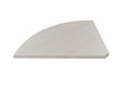 K3 Plateau d'angle 90° 85x85cm acacia