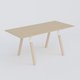 Table Keops Bois 260x120 cm de profondeur et hauteur 109 cm . Plateau épaisseur 25mm.