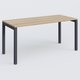 K3 Plateau droit 160x70 pieds fixe. Plateau Chêne naturel et pietement Anthracite.