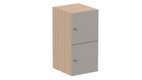 Meuble à cases H.92xL.45xP.50cm - 2 cases H43cm. portes pleine. serrure à clé