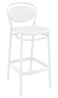 POLYPROPYLENE - CHAISES  - FLORENCE chaise élegante et confortable Haut.75cm  en polypropylène injectèe renforcè de fibre de verre- Finition blanc