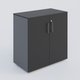Armoire avec portes tablettes mélaminé 800x420x800