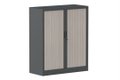 Armoire à rideaux H118xL100cm 2 tablettes