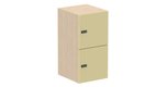 Meuble à cases H.92xL.45xP.50cm - 2 cases H43cm. portes pleine. serrure à code