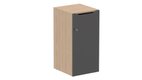 Meuble à cases H.92xL.45xP.50cm - 1 case H86cm. porte avec découpe en partie haute. serrure à clé