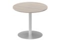 Table ronde diamètre 90cm sur pied colonne acacia/aluminium