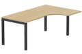 K3- Plan compact 90° asymétrique 180x120x80/60cm sur pied de soutien - retour à droite