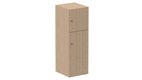Meuble à cases H.137xL.45xP.50cm - 2 cases : 1 x H86cm (en bas) + 1 x H43cm. portes pleine. serrure à clé