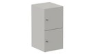 Meuble à cases H.92xL.45xP.50cm - 2 cases H43cm. portes pleine. serrure à clé
