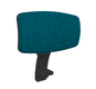 EOLE-Têtière tissu réglable en hauteur-coloris TURQUOISE
