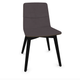 MELODY chaise 4 pieds bois frêne teinté noir