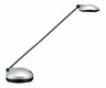 NOAH Lampe de bureau LED avec interrupteur sur socle 2 niveaux d'intensité lumineuse, 2 articulations, alu
