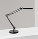 Lampe LED avec luminosité réglable sur 3 niveaux avec socle et pince noir