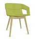 MELODY fauteuil 4 pieds bois frêne naturel