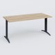 K2 Plateau droit 160x70 pieds fixe. Plateau Chêne naturel et pietement Anthracite
