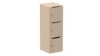 Meuble à cases H.137xL.45xP.50cm - 3 cases H43cm- portes avec découpe en partie haute. serrure à clé