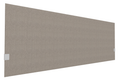 SECRET Panneau-écran acoustique H74cm pour poste solo L.180cm. 2 faces tissu BERTA coloris marron glacé. pinces de fixation réglables en hauteur coloris aluminium