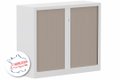 Armoire à rideaux H100xL120cm 2 tablettes