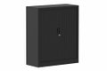 Armoire à rideaux H118xL100cm 2 tablettes