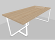 P1 Table de bureau 180x90cm - top access à droite - sans voile de fond.