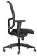 SAXO SIEGE OPERATIVE SYNCHRONE REGLABLE EN PROFONDEUR, DOSSIER RESILLE NOIR, TISSU VALENCIA NOIR, STRUCTURE NYLON NOIR