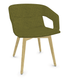 MELODY fauteuil 4 pieds bois frêne naturel
