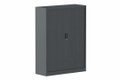 Armoire à rideaux H160xL120cm 3 tablettes