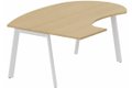 K8 Plan compact 90° asymétrique Manager 190x141x104/ 60cm sur pied de soutien - retour à gauche