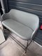 Banquette deux places en revêtement PVC gris anthracite , structure anthracite