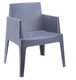 BAHAMAS-Fauteuil en polypropylène renforcè fibre de verre-Finition anthracite(PAN)