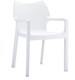 SOFIA-Fauteuil en polypropylène renforcé fibre de verre-Finition blanc (PBL)