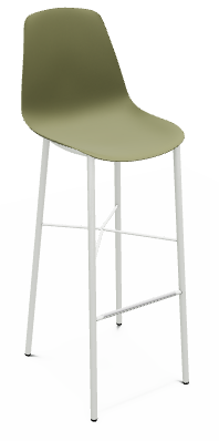 CHAISES ET TABOURETS - Pour tables hauteurs 105 ou 110 cm - DIXIE Chaise haute L.44xP.52xH.117cm-hauteur assise 80cm.