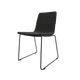 MELODY chaise piétement luge laqué noir