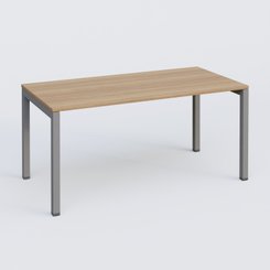 [Pas de famille] - [Pas de sous famille] - K3 Plateau droit 160x80 . Plateau Noyer et pietement Aluminium