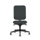LUDO siège opérative synchrone réglable en profondeur, tissu LUCIA coloris anthracite, structure nylon noir