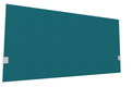 SECRET Panneau-écran acoustique H74cm pour poste solo L.140cm. 2 faces tissu STEP coloris bleu turquoise. pinces de fixation réglables en hauteur coloris aluminium