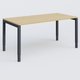 Bureau droit gamme K3 160-80 cm hauteur réglable. Plateau Chêne clair et pietement Anthracite.