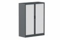 Armoire à rideaux H135xL100cm 2 tablettes