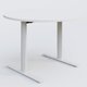 Table ronde gamme Pure diametre 110 cm. Plateau Blanc et pietement Blanc.