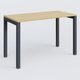 K3 Plateau droit 120x60 pieds fixe. Plateau Chêne clair et pietement Anthracite.