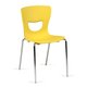 Chaise SMIL-P coque polypropylène pièt. chromé - T6 - Jaune P07