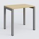 K3 Plateau droit 80x60 pieds fixe. Plateau Chêne clair et pietement Aluminium.