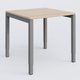 Bureau droit gamme K3 80-80 cm hauteur réglable. Plateau Hêtre et pietement Aluminium.