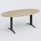 Table de réunion pietement K2 plateau 200-110 cm. Plateau Chêne naturel et pietement Anthracite.